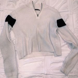 cropped brandy quarter zip